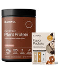 Gainful Everyday Plant Protein Powder & Sweet Treat Flavor Bundle Plant 14 Servings 23G
