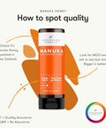 New Zealand Honey Co. Pure Manuka Honey Squeeze Bottle UMF 10+ / MGO 250+ | 17.6oz | 1.1 lb. (500g)