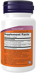 Now Foods Supplements Lutein & Zeaxanthin With 25 Mg Lutein And 5 Mg Zeaxanthin 60 Softgels