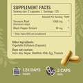 Herbamama Curcumin Turmeric Capsules - 1500Mg Curcuma Longa And Black Pepper Extract For Uric Acid & Digestive Support - Vegan Non-Gmo Turmeric Antioxidant Supplement 250 Caps