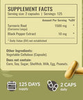 Herbamama Turmeric And Magnesium Kit - Bundle Of 1500Mg Turmeric Curcumin Capsules & Magnesium Citrate Gummies - Vegan Non Gmo - 2 Pack