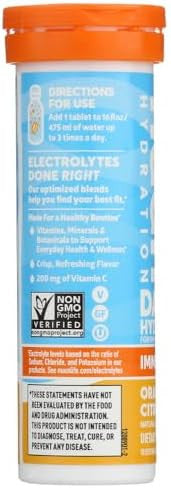 Nuun Immunity Orange Citrus Electrolyte Drink Tablets 10 Tablets (Pack Of 8)