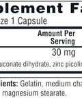 Twinlab Zinc Caps - Immune Support Supplement - Zinc Picolinate & Gluconate - Supplement For Immune Defense Healthy Skin Dna Synthesis Metabolism And Growth - 30Mg 100 Caps - 2 Pack