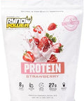 Ryno Power All Natural Whey Protein 2Lb (20 Servings) 'Strawberry' 100% Whey Protein Blend & No Fillers Non Gmo