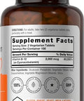 Horbaach B12 Vitamin 2000 mcg 200 Tablets Vegetarian Supplement NonGMO and Gluten Free