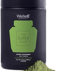 Welleco The Super Elixir Daily Greens Powder With Probiotics Superfoods & Whole Foods Unflavored Drink Mix For Gut Health Immunity Energy Skin & Hair 10.5Oz Jar