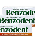 Benzodent Dental Pain Relieving Cream 1 Ounce - Pack Of 3
