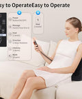 Masgre 2 In 1 Back Massager And Lumbar Support Pillow With Heat Shiatsu Massagers Deep Tissue Kneading Massage Pillows For Lower Back Leg Shoulder Pillow For Office Chair s For Mom Dad Women Men