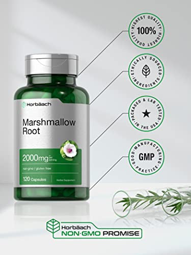 Horbaach Marshmallow Root Capsules 120 Count