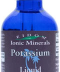 Eidon Liquid Potassium Supplement Supports Proper Cell Function Bioavailable Ionic All Natural Vegan Gluten NoPreservatives or Additives Potassium Drops 2 Ounce Bottle 2 Pack