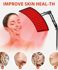 Doinart Red Light Therapy For Body Adjustable Infrared Light Therapy Lamp With Stand - 660Nm Red Light And 850Nm Near Infrared Light Lamp Device For Facial And Body Skincare