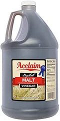 Acclaim English Malt Vinegar, All Natural, 128 Ounces (1 Gallon) - 5% Acidity