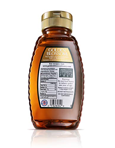 Golden Blossom Genuine Natural Pure Honey 8 Ounce (732654)
