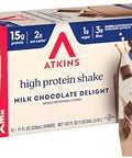Atkins Strawberry Flavored Protein Shake High Protein Low Glycemic Low Sugar And Low Carb Keto Friendly Gluten 12 Count