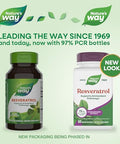Nature'S Way Resveratrol Supports Antioxidant Pathways Helps Neutralize Free Radicals With Polyphenols From Red Wine Extract 75Mg Per 2-Capsule Serving Vegan 60 Capsules (Packaging May Vary)