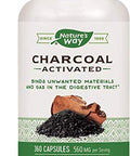 Nature'S Way Activated Charcoal, Binds Unwanted Materials And Gas*, 560Mg Per Serving, 360 Capsules