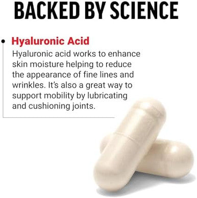 Force Factor Hyaluronic Acid Supplements Hyaluronic Acid Capsules For Joint Health And Skin Hydration Joint Health Supplement For Women And Men High Potency Vegan 60 Capsules