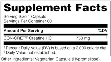 Bucked Up Creatine Hcl 750Mg Serving 60 Servings (60 Capsules)
