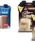 Atkins Creamy Milk Chocolate Plus Protein Shake 30G Protein & CafÃƒÂ© Au Lait Iced Coffee Protein Shake 15G Protein Low Glycemic 3G Net Carb 1G Sugar Keto Friendly 12 Count