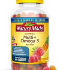 Nature Made Multivitamin For Him With Omega-3, Mens Multivitamins For Daily Nutritional Support, Multivitamin For Men, 80 Gummy Vitamins And Minerals, 40 Day Supply