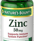 NatureS Bounty Zinc 50 Mg Caplets Unflavored 100 Count Pack Of 2