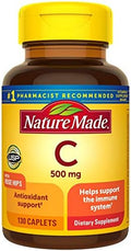 Vitamin C 500 Mg Caplets With Rose Hips 130 Count