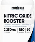 Nutricost Creatine 500 Grams Nitric Oxide 180 Capsules And Zma 180 Capsules Bundle