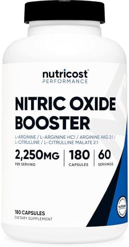 Nutricost Creatine 500 Grams Nitric Oxide 180 Capsules And Zma 180 Capsules Bundle