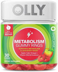 Olly MenS Multivitamin Gummy Overall Health And Immune Support and Metabolism Gummy Rings Apple Cider Vinegar Vitamin B12 Chromium