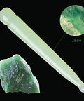 Leosense Jade Acupressure Pen - Deep Tissue Trigger Point Massage Therapy Tool - Reflexology Pressure Point Meridian Massager For Full Body Relax Natural Jade Stone Facial Massage Beauty Pen