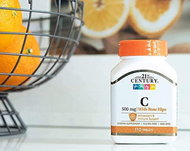 21St Century Vitamin C With Rose Hips 500 Mg 110 Tablets