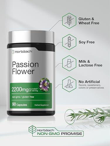 Horbaach Passion Flower Capsules 90 Count