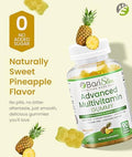 Barislim Advanced Bariatric Multivitamin Gummies - Specially Formulated Bariatric Vitamins For Patients After Weight Loss Surgery - Supports Energy & Immune Health Pineapple (90 Vegan Gummies)
