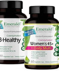 EMERALD LABS Womens 45+ 1 Daily Multi (60 Caps) and BHealthy (120 Caps) Complete Multivitamin Designed for Women 45+ and Vegan Vitamin B Complex GlutenFree