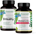 EMERALD LABS Womens 45+ 1 Daily Multi (60 Caps) and BHealthy (120 Caps) Complete Multivitamin Designed for Women 45+ and Vegan Vitamin B Complex GlutenFree