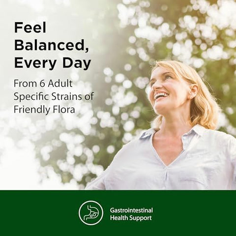 Flora Adult'S Probiotic Blend Six Adultspecific Strains Gluten Raw Probiotic With 17 Billion Cells 120 Vegetarian Capsules