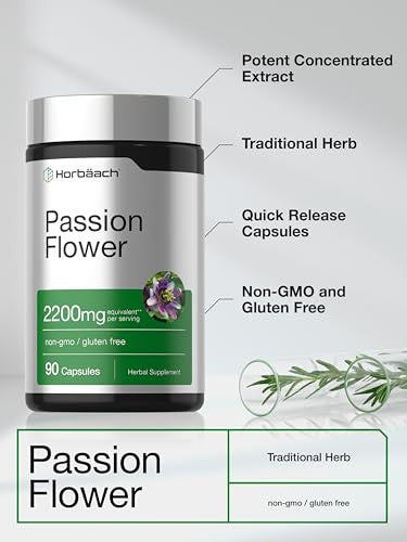 Horbaach Passion Flower Capsules 90 Count