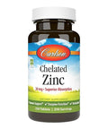 Carlson Chelated Zinc 30 mg Zinc Glycinate Chelate Supplement Superior Absorption Immune and Enzyme Support Antioxidant 250 Tablets