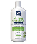 Kiss My Face Strong & Luscious Conditioner Dht Blocker Thickening For Dry And Damaged Hair Women & Men With Biotin Ashwagandha And Sea Kelp