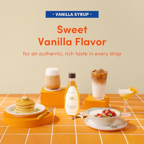 MONKSHUSHU Vanilla Allulose Syrup 18.7 Fl Oz for coffee, drinks - Keto Diet, Vegan friendly, Diabetes-Safe - Zero Calorie, Liquid type Sugar Substitute - Monk Fruit - Gluten Free, 0g Net Carbs, Non-GMO