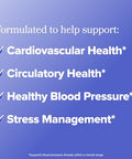 O Positiv Meno Heart Blood Pressure Support Capsules Daily Support For Healthy Circulation Stress Management & Blood Pressure With Coq10 Beets Pine Bark & Saffron 30 Servings