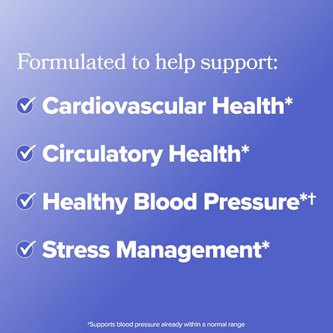 O Positiv Meno Heart Blood Pressure Support Capsules Daily Support For Healthy Circulation Stress Management & Blood Pressure With Coq10 Beets Pine Bark & Saffron 30 Servings