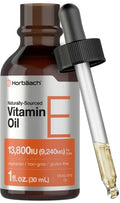 Horbaach Vitamin E Oil 13800 IU 1oz Naturally Sourced Liquid Supplement Vegetarian NonGMO and Gluten Free Formula