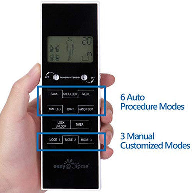 EasyaHome Easya Home Tens Unit Muscle Stimulator Electronic Pulse MassagerEms Tens MachinePain Relief Therapy Pain Management DeviceBacklit Lcd Display Otc Home Use - Fsa Eligible Handheld Ehe010
