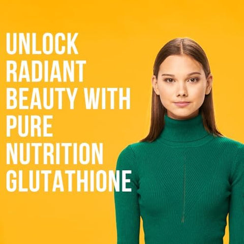 Pure Nutrition LGlutathione 500Mg 30 Effervescent Tablets (15X2) With Vitamin C and Saffron Orange Flavour Supports Skin Immunity and Daily Wellness