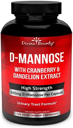 Divine Bounty DMannose Capsules and Mens Multivitamin Bundle