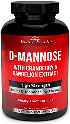Divine Bounty D-Mannose Capsules & Digestive Enzymes With Probiotics Bundle