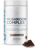 Revive Md Mushroom Powder Chocolate - Mushroom Supplement Supports Focus Cognitive Immune & Brain Health With A Blend Of Lion'S Mane Reishi Chaga Shiitake & Maitake - Gluten- - 30 Servings