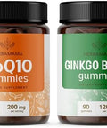 Herbamama Coq10 And Ginkgo Biloba Kit - Bundle Of Coenzyme Q10 & Ginkgo Biloba Gummies - Vegan Non-Gmo Gelatin- - 2 Pack