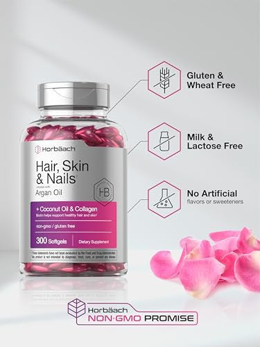 Horbaach Hair Skin And Nails Vitamins 300 Softgels